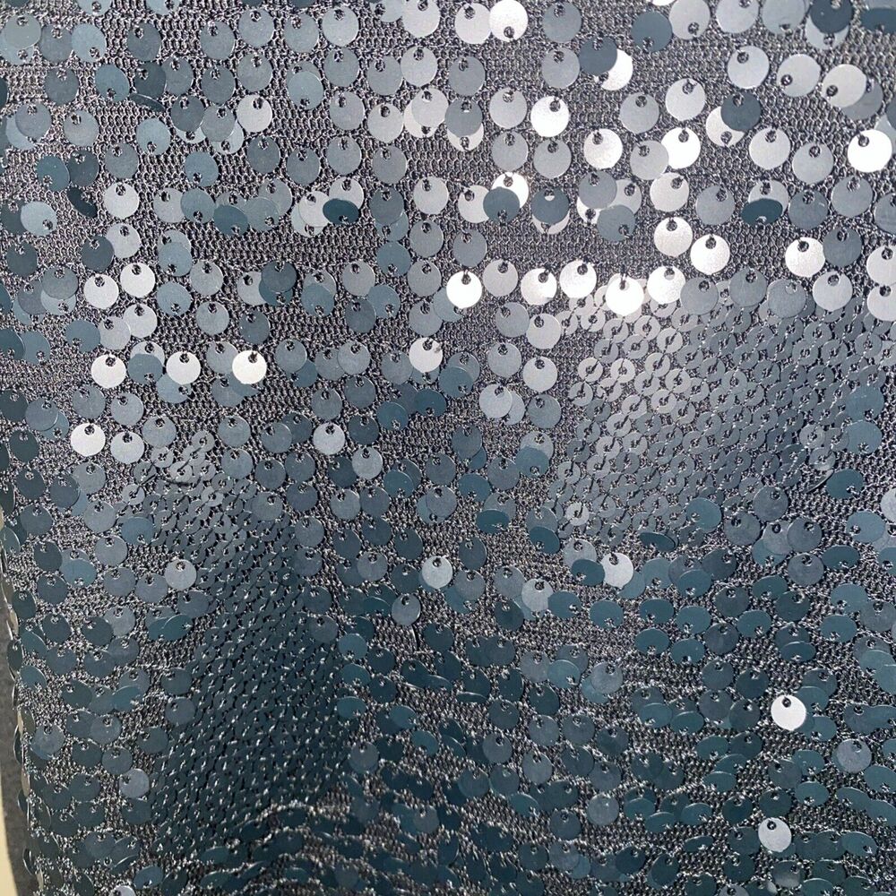 Magaschoni Front Sequin Draw String Mini Dress / … - image 3